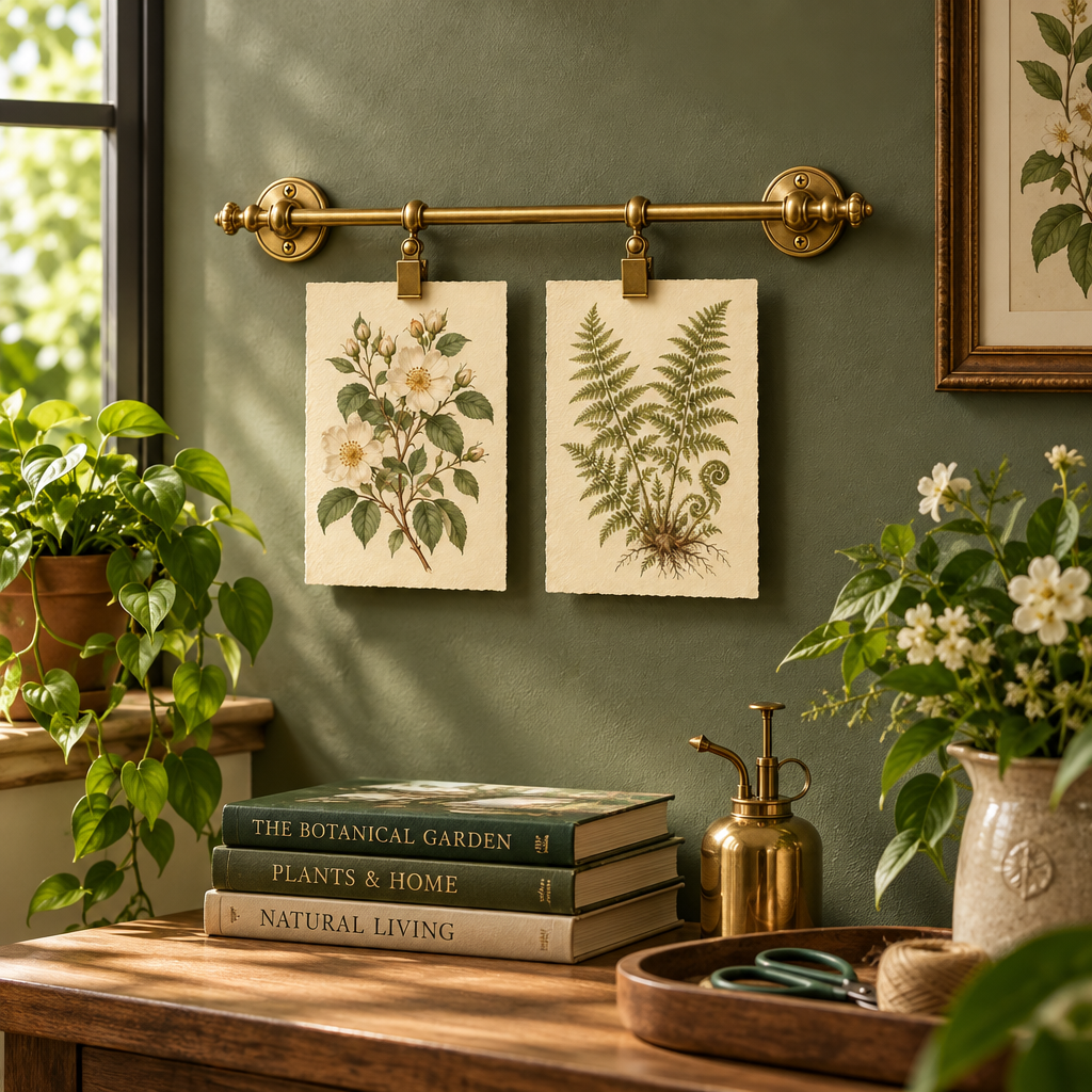 Qbbmnn Botanical Wall Mounting Rail Set image 4