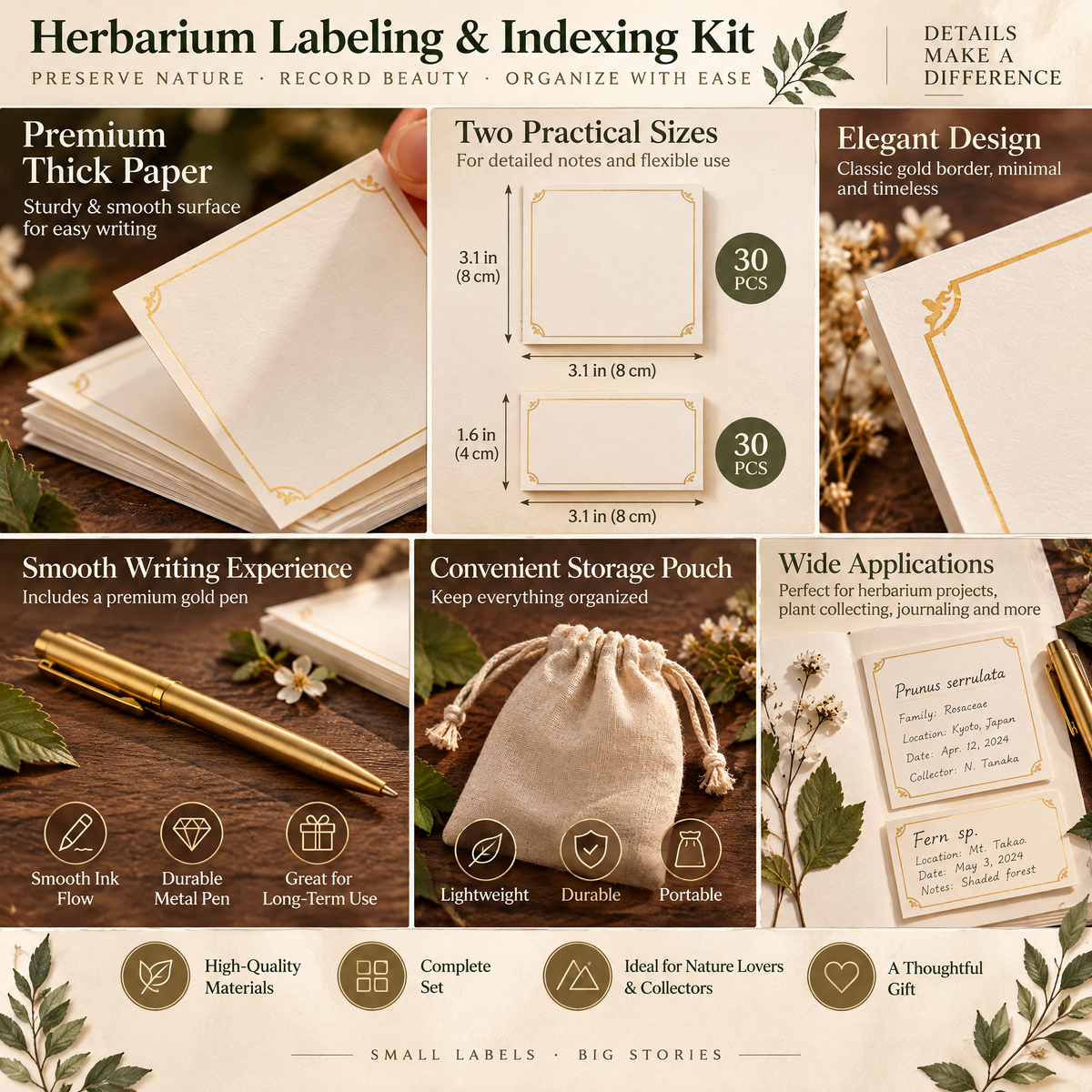 Qbbmnn Herbarium Labeling & Indexing Kit image 3