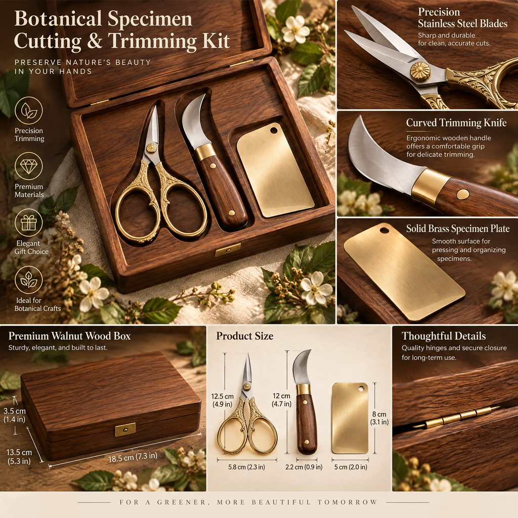 Qbbmnn Botanical Specimen Cutting & Trimming Kit image 3