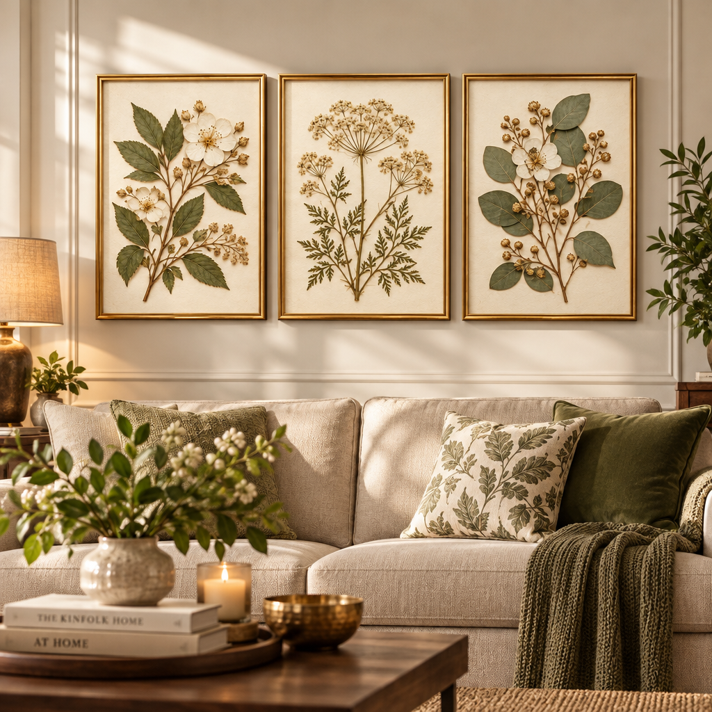 Qbbmnn Curated Botanical Art Trio image 5